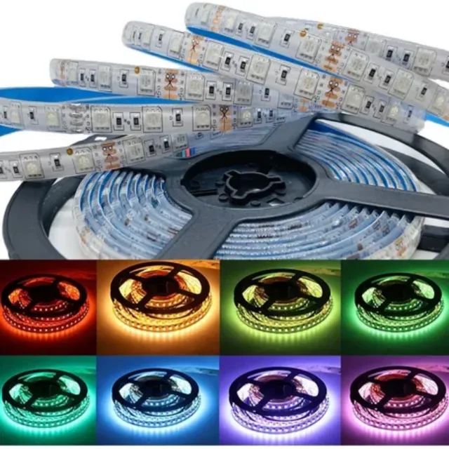 Fitas Led Decorativa RGB 5050 5m Controle Sem Fio Led _ CS479 - Foto 2