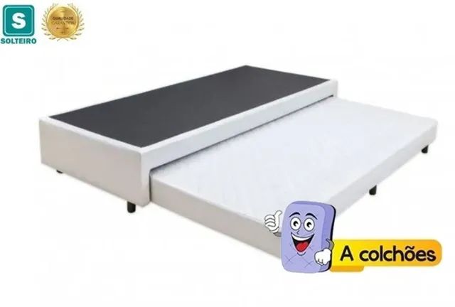 Cama Box Solteiro 78x188 C/ Aux. Espuma - Foto 2