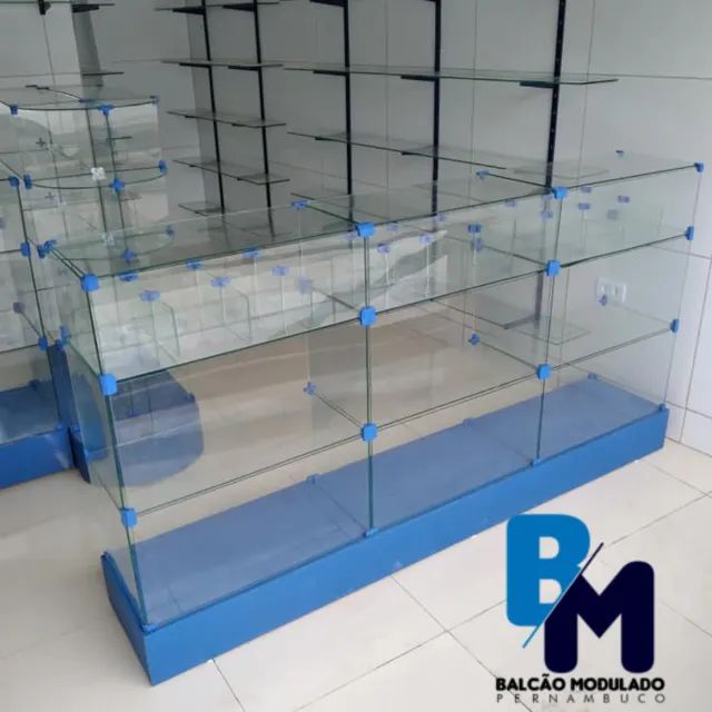 Balcão de vidro temperado para farmácias e comercios - Foto 5
