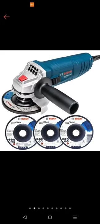 Esmerilhadeira Angular de 4 1/2" Bosch GWS 850 850W com 3 Discos