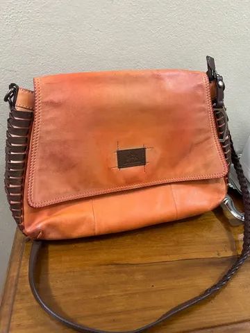 BOLSA EM COURO LÁ MARTINA  SEMINOVA