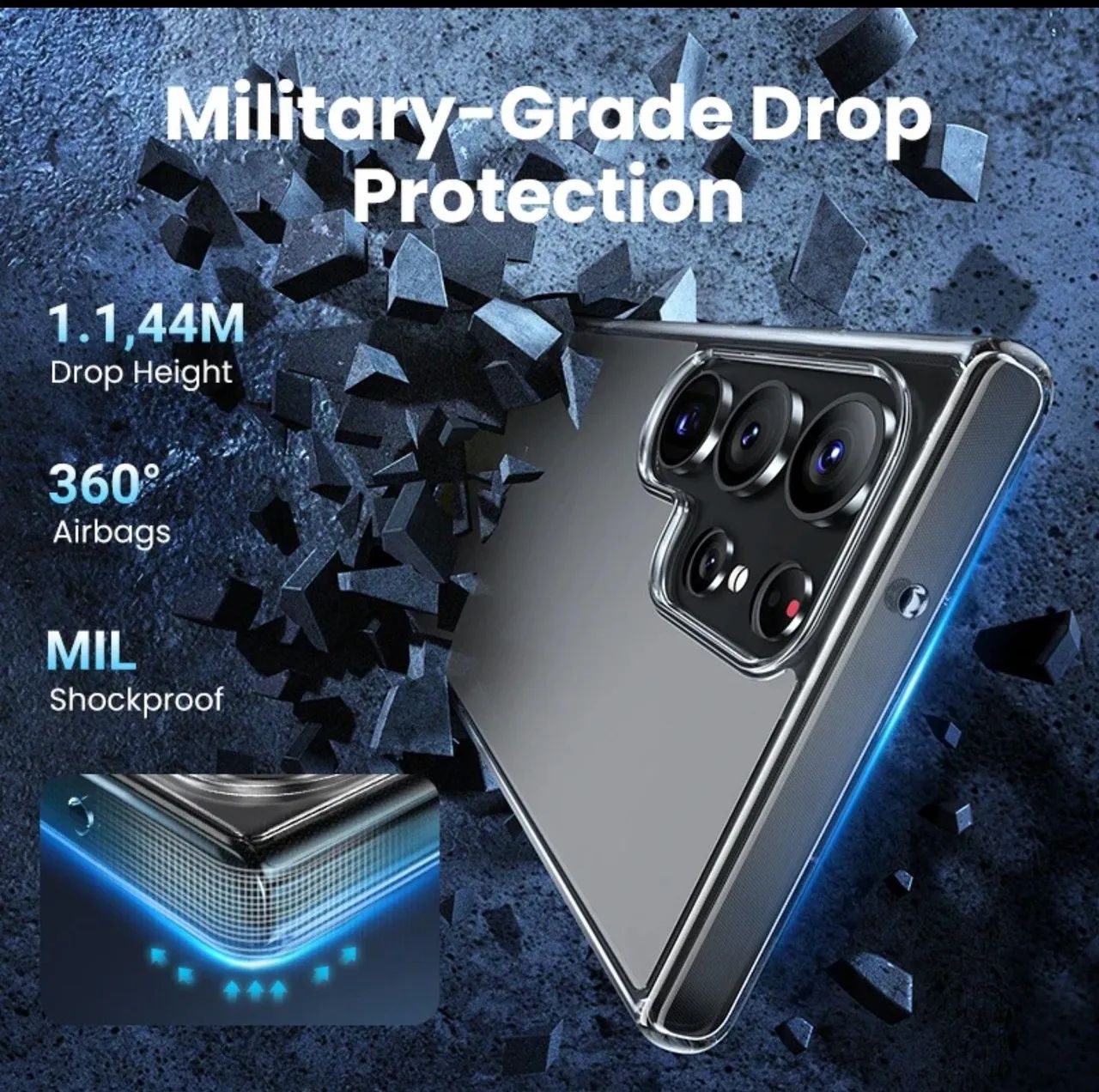 Capa original ugreen para galaxy s25 ultra transparente  - Foto 2