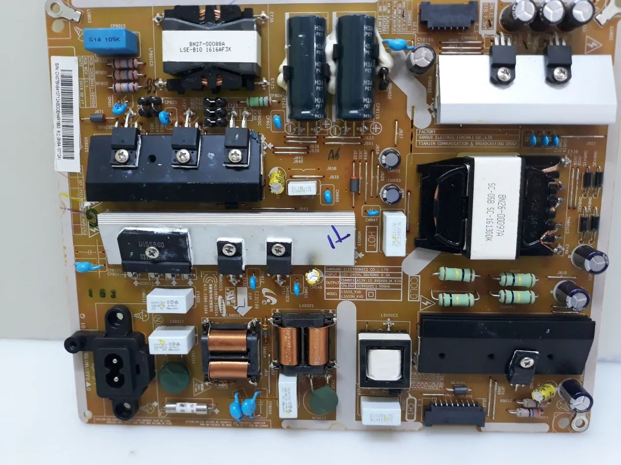 Placa de fonte tv Samsung. Bn41 02500a - Foto 2