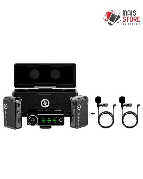 Microfone Hollyland Lark Max + 2 Microfones Lavalier Novos Lacrados