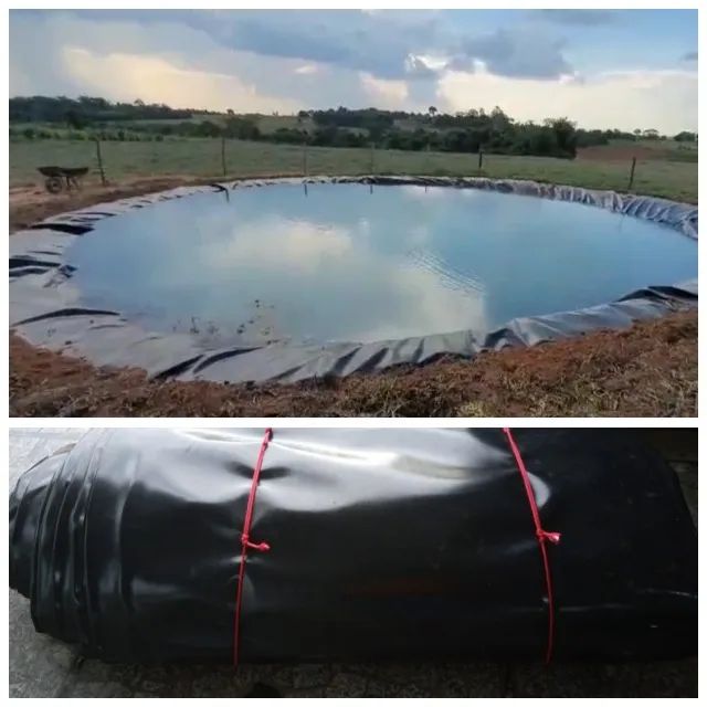 Lona Pead Geomembrana 0,55 mm p/ Impermeabilização/Paisagismo/Decoração/Lagos 8,5 x 4