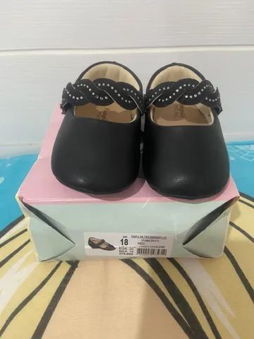 Sapatilha pampili de couro preta  - Foto 3