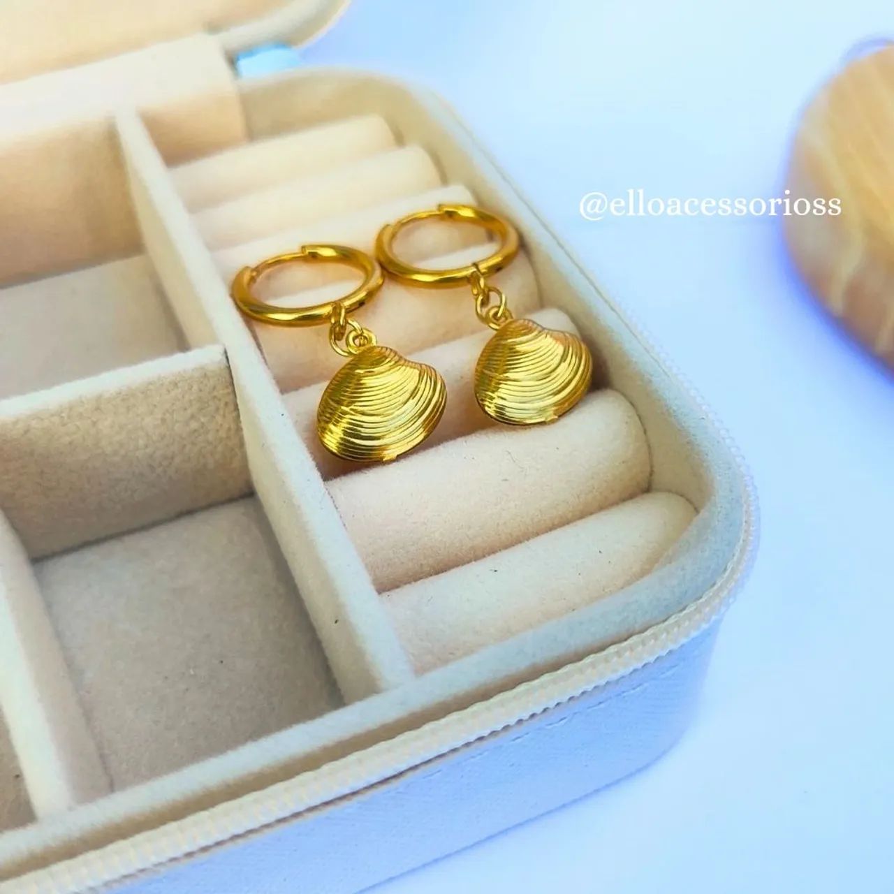 Conjunto Conchas Banhado a Ouro 18k  - Foto 5