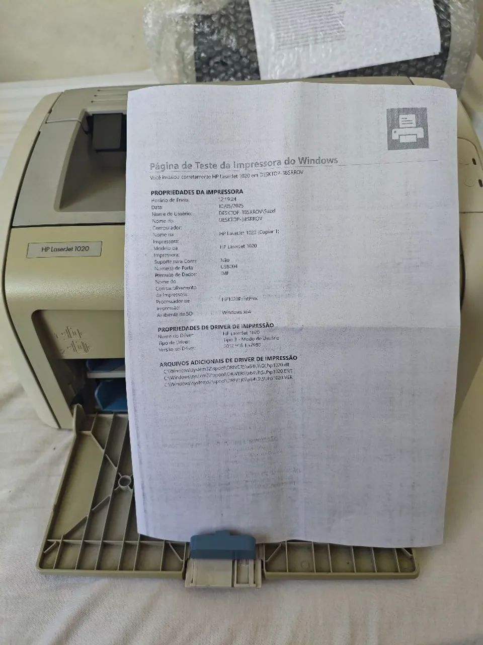 Impressora HP LaserJet 1020