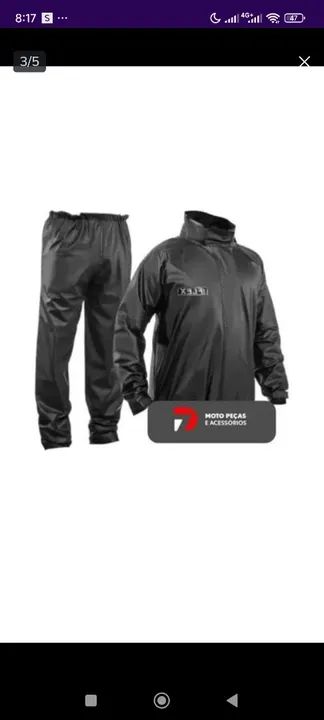 Conjunto Impermeável para Motociclista - Jaqueta e Calça