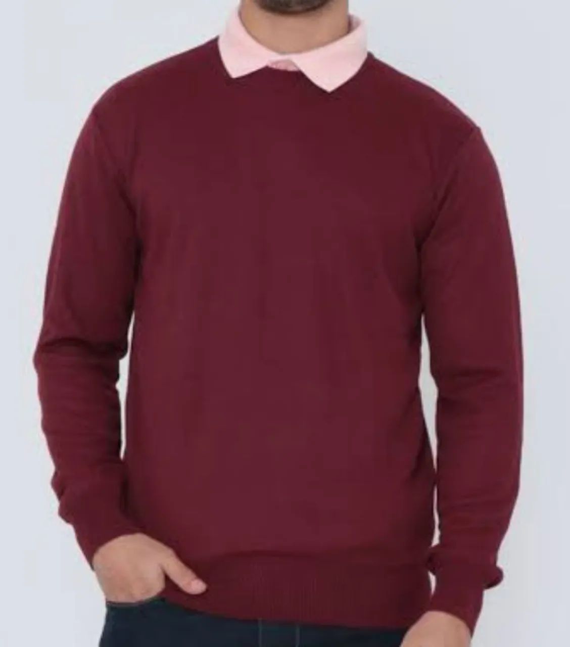 Suéter Masculino bordo