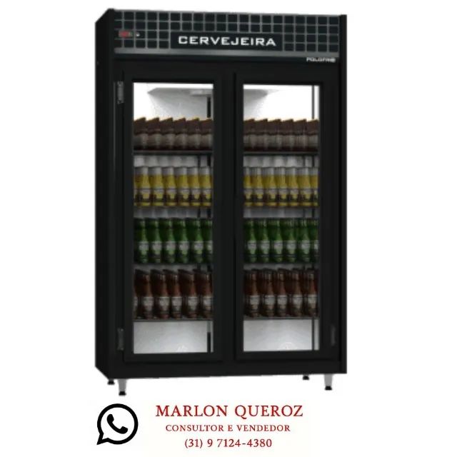 Cervejeira 2 Portas de Vidro 16 Caixas Polo Frio 