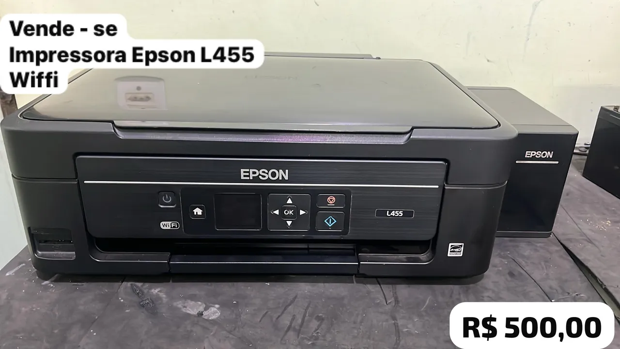 Impressora Epson L455 com Wi-Fi - R$500,00
