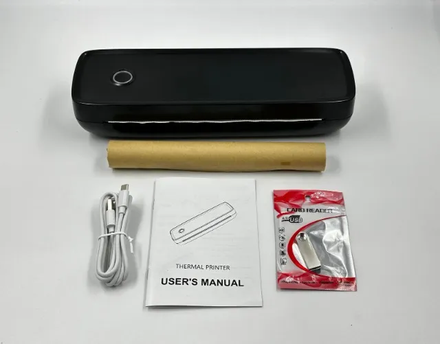 Impressora Termal Wireless Portátil para Celular e Viagens - Preta