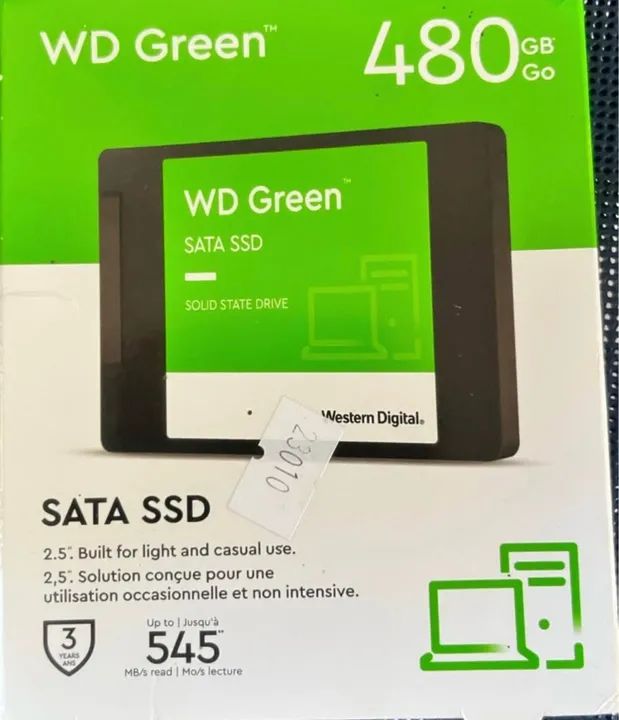 SSD WD Green 480GB SATA - Novo