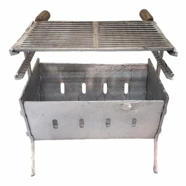 Churrasqueira de Aluminio Batido Desmontável super pratica Aproveite - Foto 4