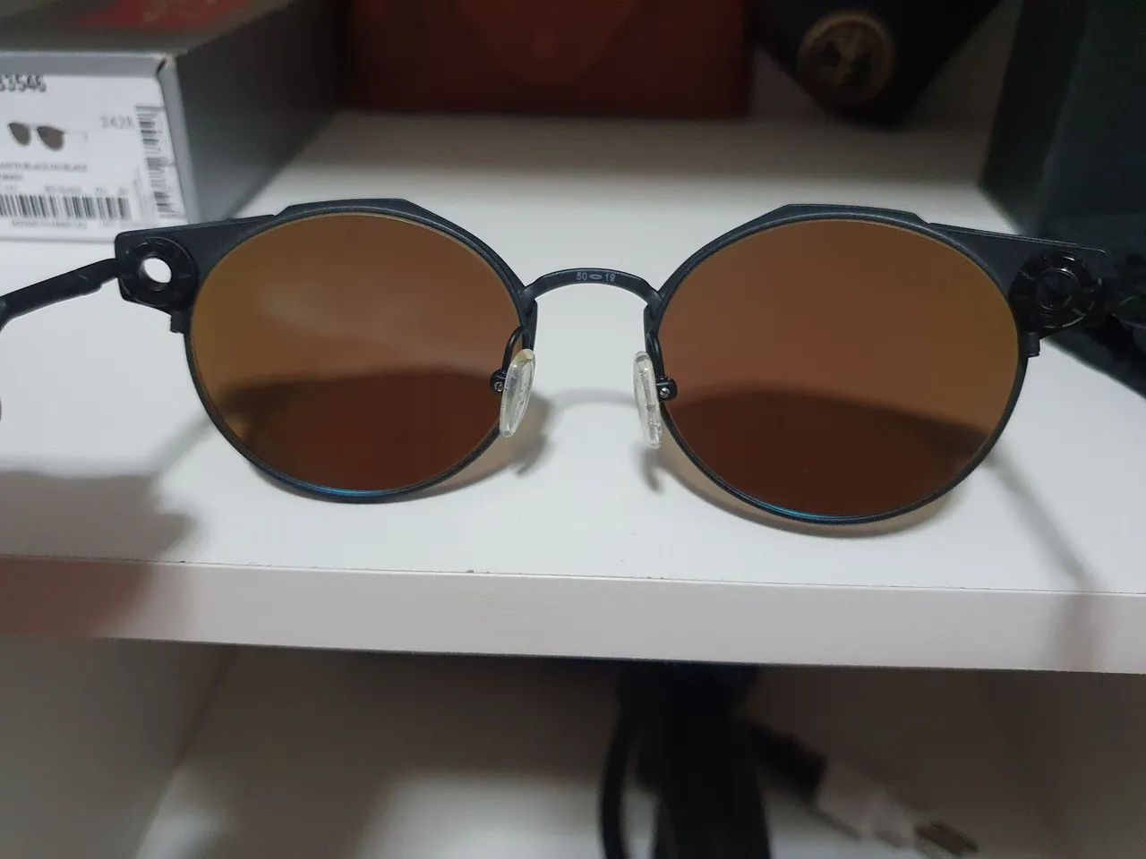 Óculos oakley deadbolt titanium prizm polarized  - Foto 6