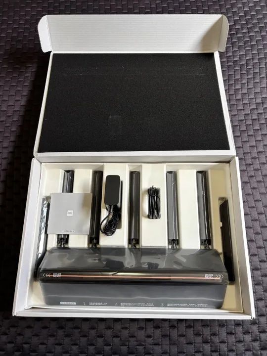 Roteador Xiaomi AX6000 Aiot 6000 Mbs Wi-fi6 Vpn 512mb Preto WiFi forte - Foto 2