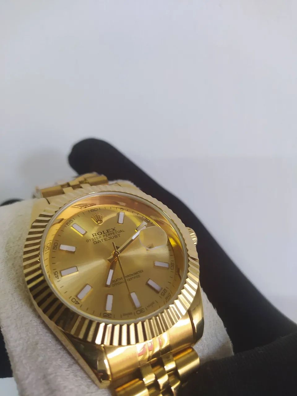 Relógio Dourado Pulseira de Aço Inoxidável  - Foto 2