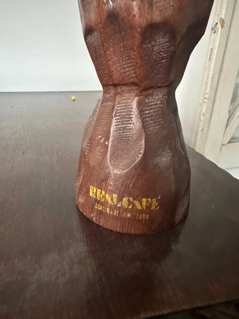 Antigo Pilão em Jacarandá Artesanal - Real Café - Foto 2