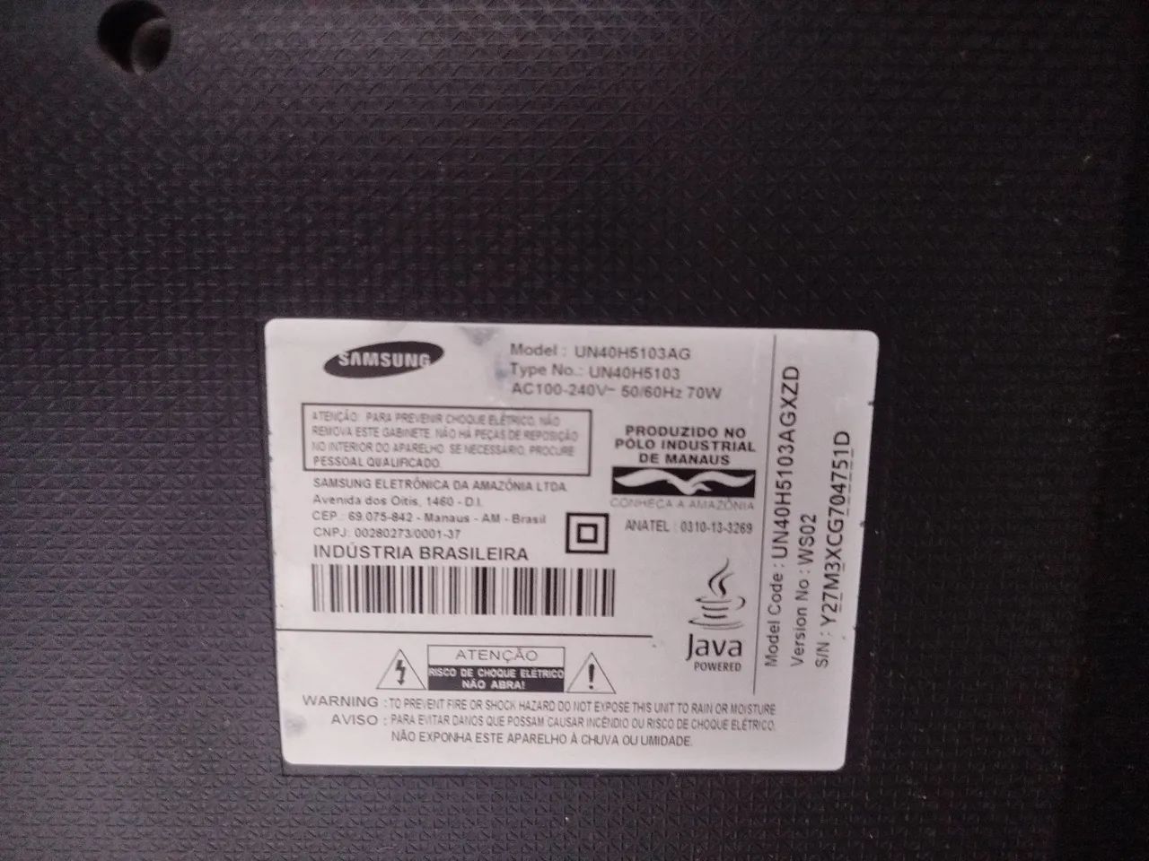 Tv 42 polegadas Smart Samsung com defeito - Foto 3