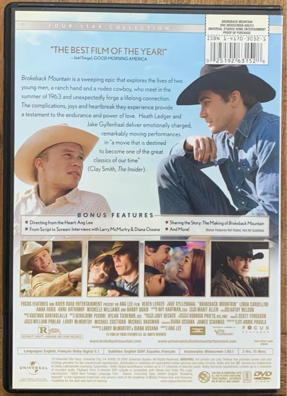 DVD Brokeback Mountain - 3 vezes vencedor do Oscar! - Foto 2
