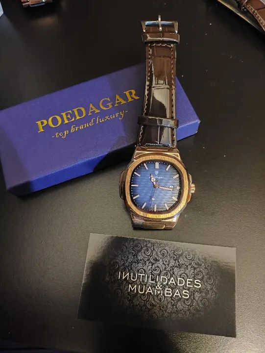Relógio de pulso masculino Poedagar NOVO ORIGINAL - Foto 3