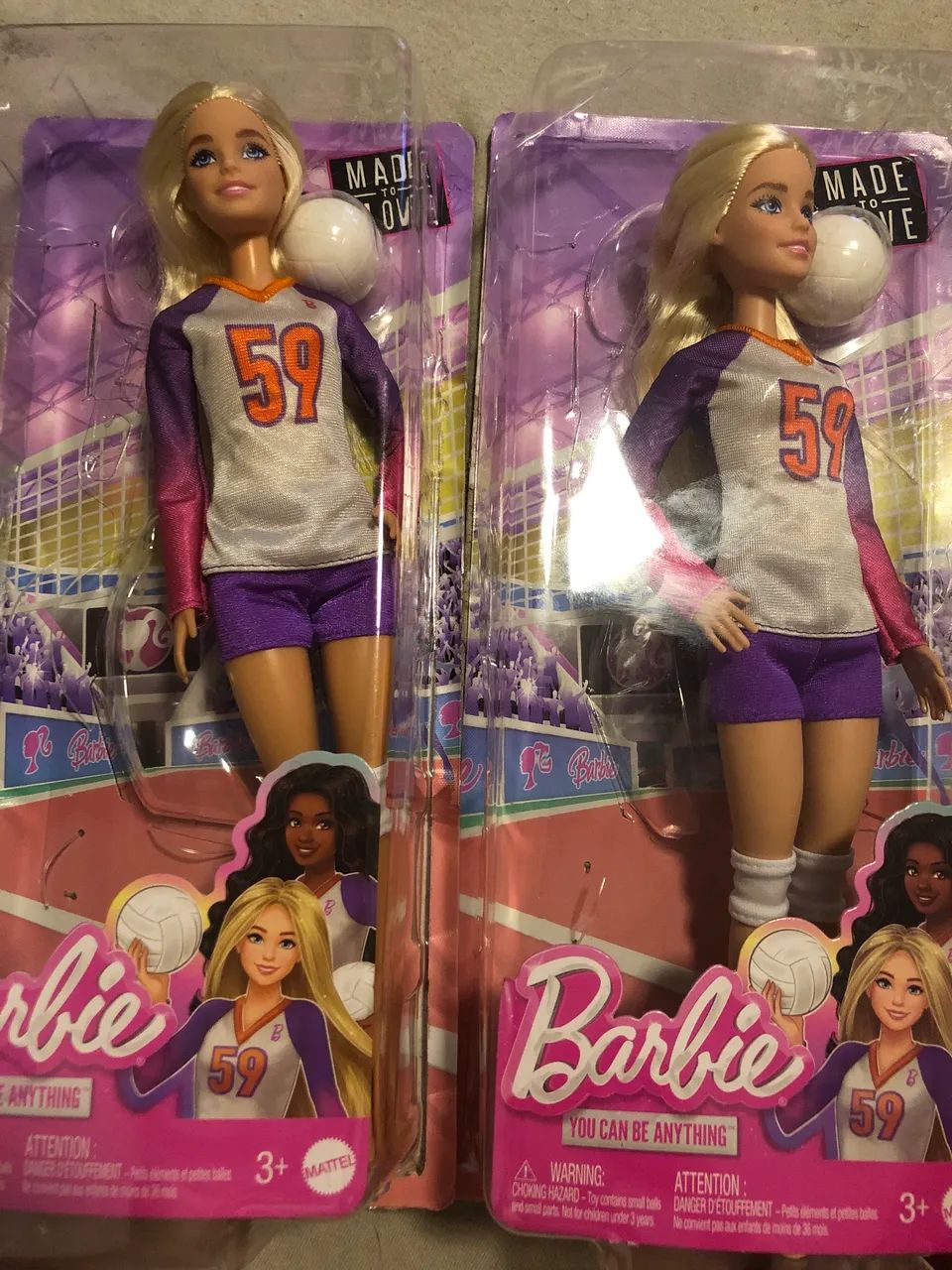 Lote Barbies esportiva em corpo fashionista