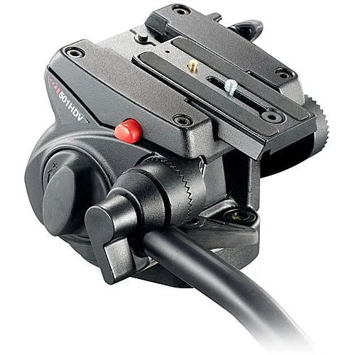 Cabeça Hidraúlica Tripé Manfrotto 501 HDV Profissional  - Foto 2
