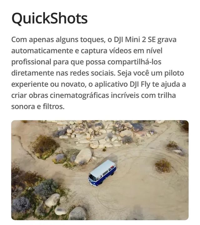 Drone DJI Mini SE - Novíssimo!! - Foto 6