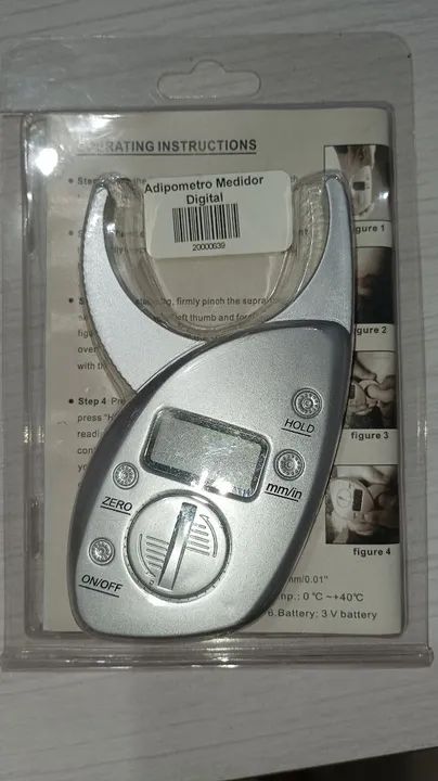Adipômetro digital Medidor de gordura corporal 