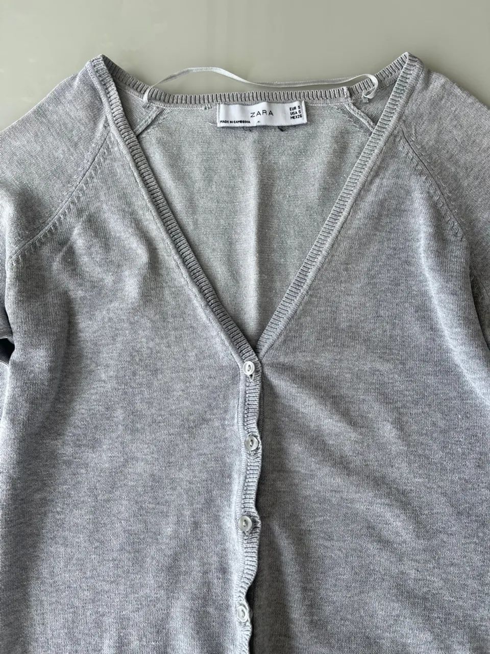 Cardigã Zara P cinza - Foto 2