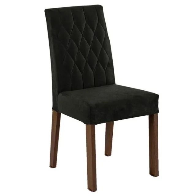 Mesa de Jantar 90x90cm 4 cadeiras Preto - Foto 2