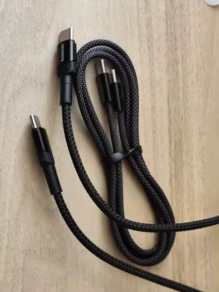 Cabo Toocki 60W USB-C para USB-C, Compatível com iPhone 15, Samsung, Xiaomi e mais - Foto 2