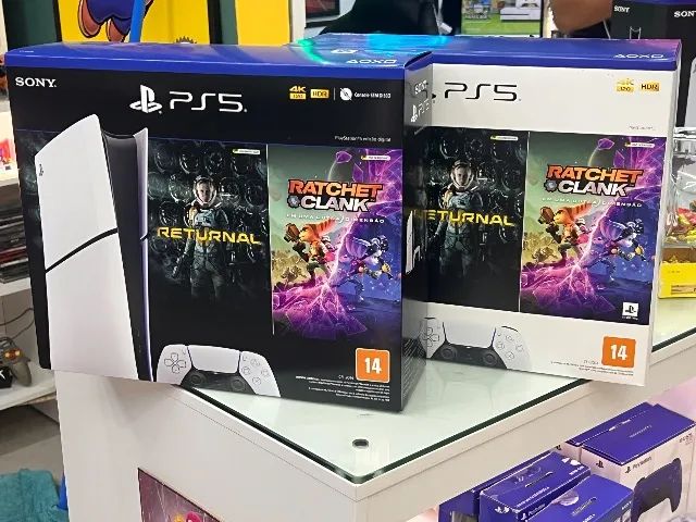 PS5 SLIM novo e seminovo na caixa+controle original sem fio+muitos jogos parcelo em 12X - Foto 5