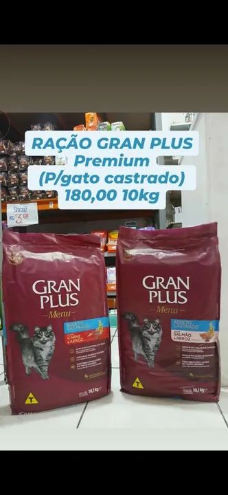 Ração Gran Plus Premium gato filhote e castrado 10kg