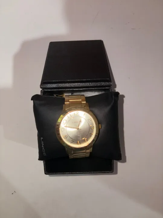 Relógio Lince Feminino Dourado