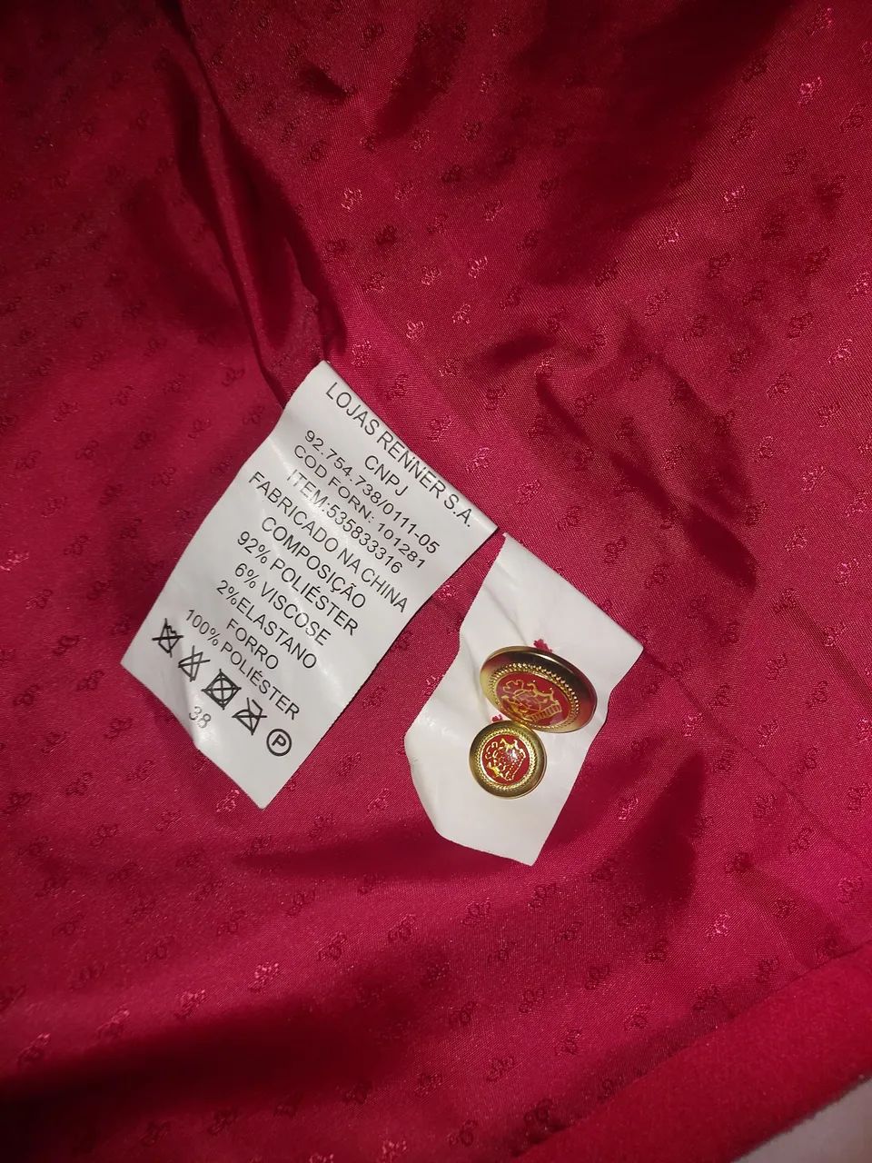 Casaco Vermelho 38 - Foto 5