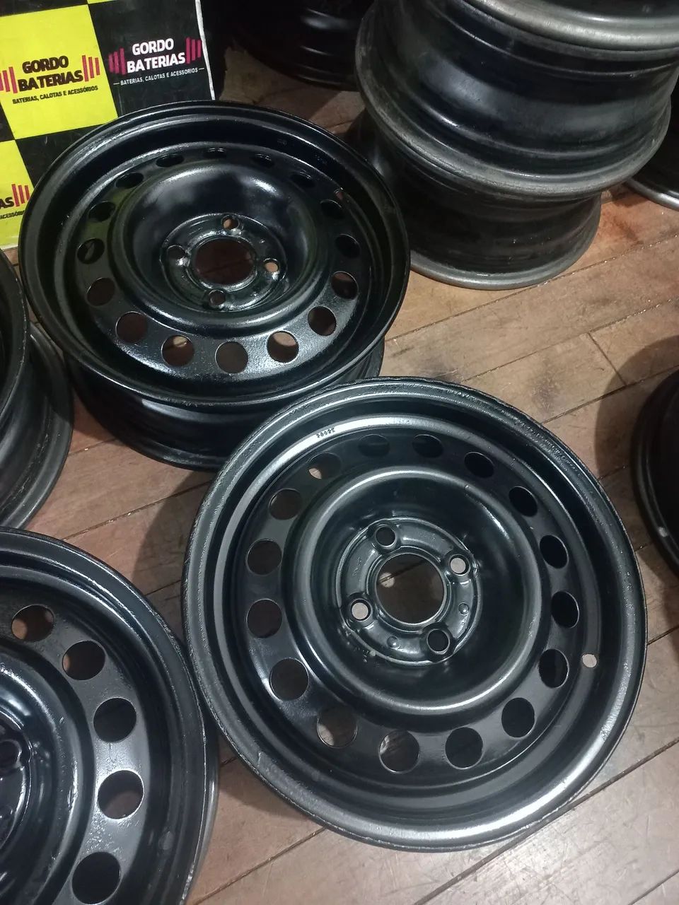 Jogo de roda aro 14 Renault Sandero Logan Clio Kangoo. 4 rodas por R$699,00. Disk entrega  - Foto 5