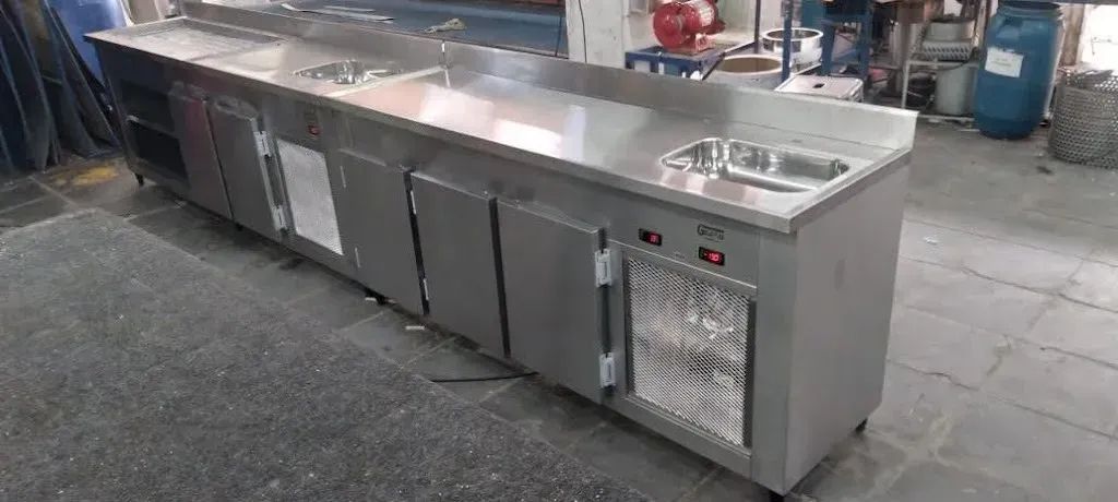 Balcão neutro, refrigerado e freezer em aço inox - Foto 3