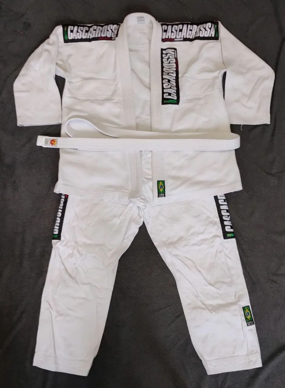 Kimono Branco Casca Grossa