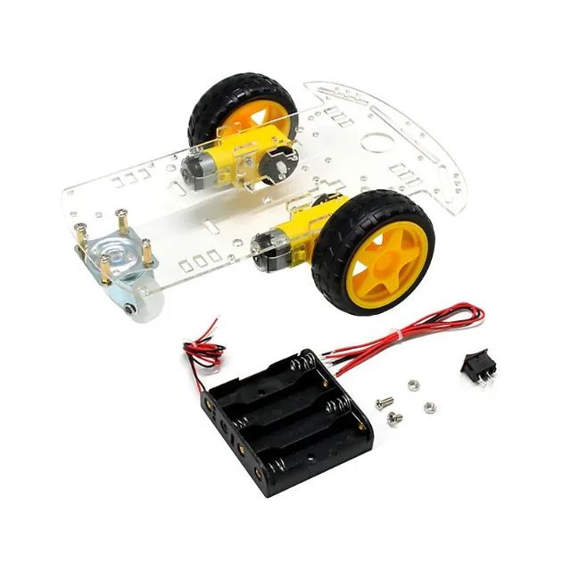 Kit Chassi (plataforma) para Robô 2WD - Acrílico