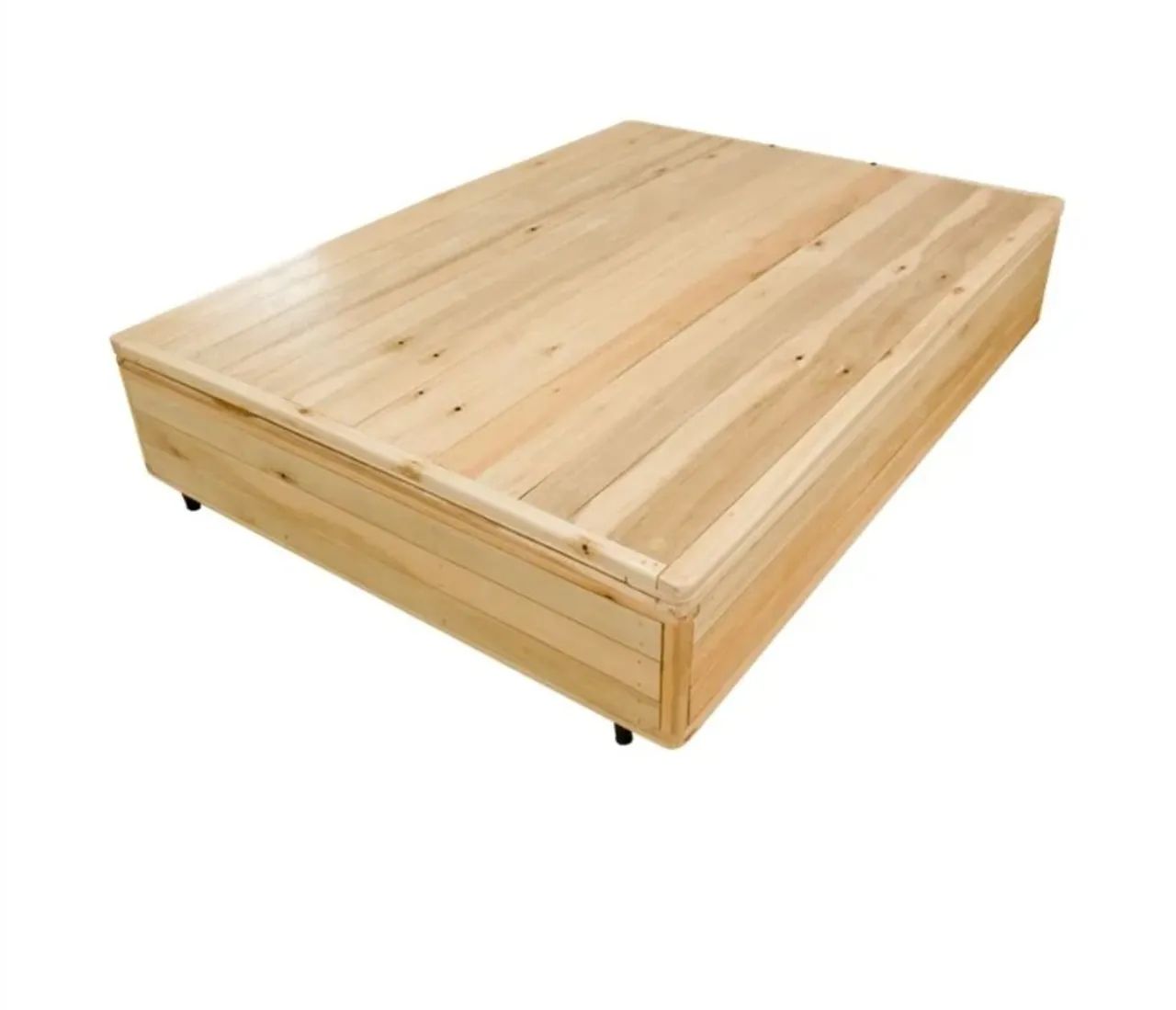 Cama Box Casal de Embuia e Guarda Roupas três portas. - Foto 3