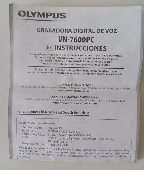 Gravador Digital de Voz OLYMPUS  - Foto 4