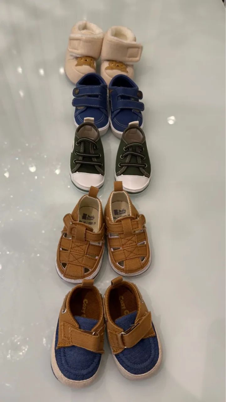 Kit de Sapatinhos para Bebê - Diversos Modelos e Cores