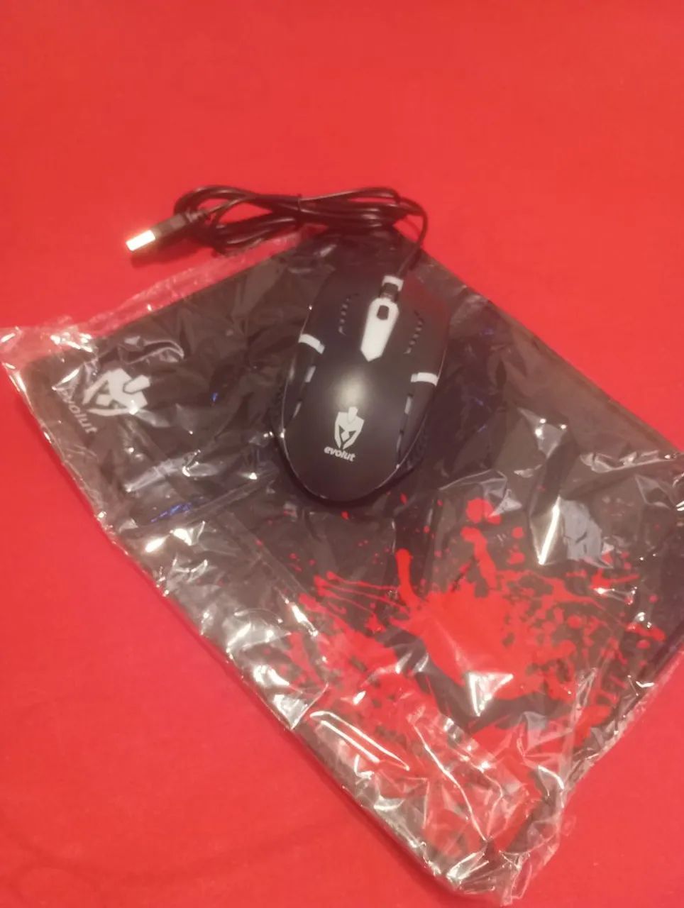 Mouse Gamer Evolut + Mousepad64617598450819120
