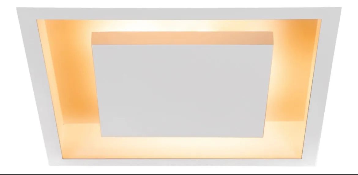 Luminária Plafon Luz Indireta Embutir 50×50cm 4 Lâmpadas Branco - Foto 2