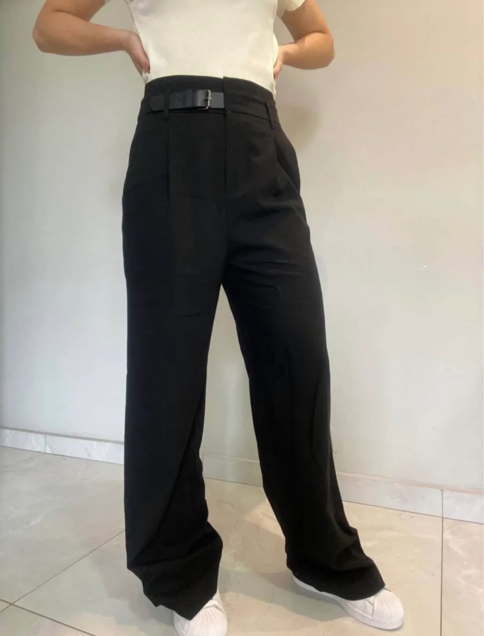 Calça alfaiaria preta N40 - Foto 2