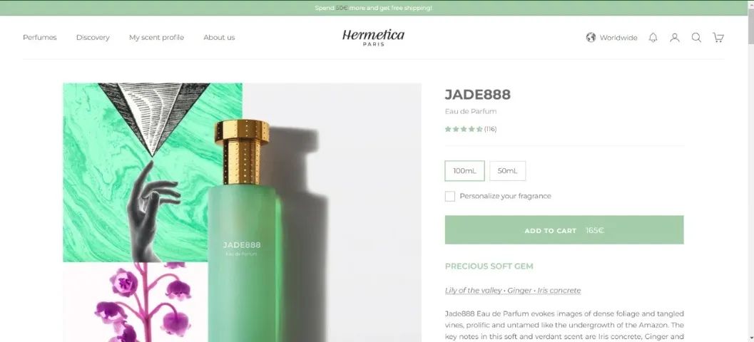Hermetica Jade888 (refil) 100 Ml - Marvinarantes - Foto 2