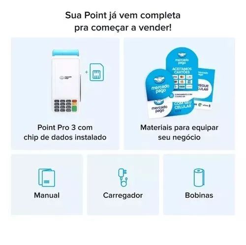 Maquininha de Cartão Mercado Pago Lançamento Pro 3 - Foto 3