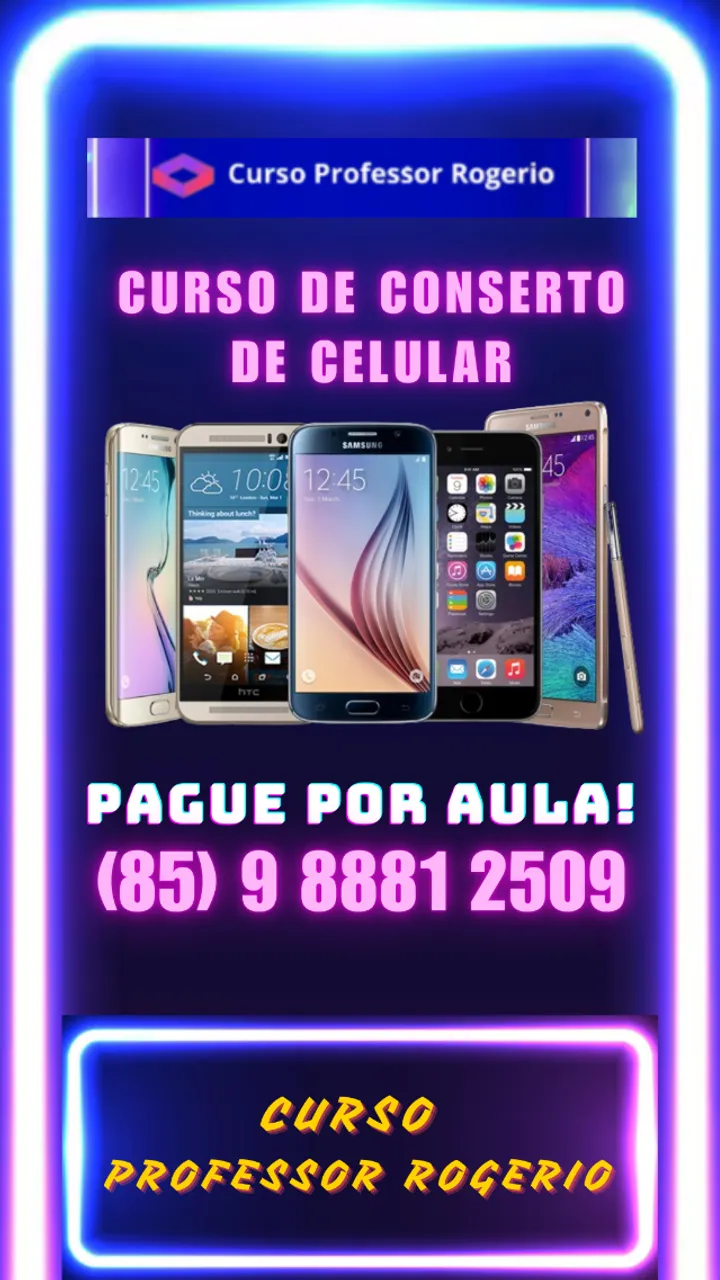 Curso de Celular em Fortaleza. Pague por Aula. Presencial.